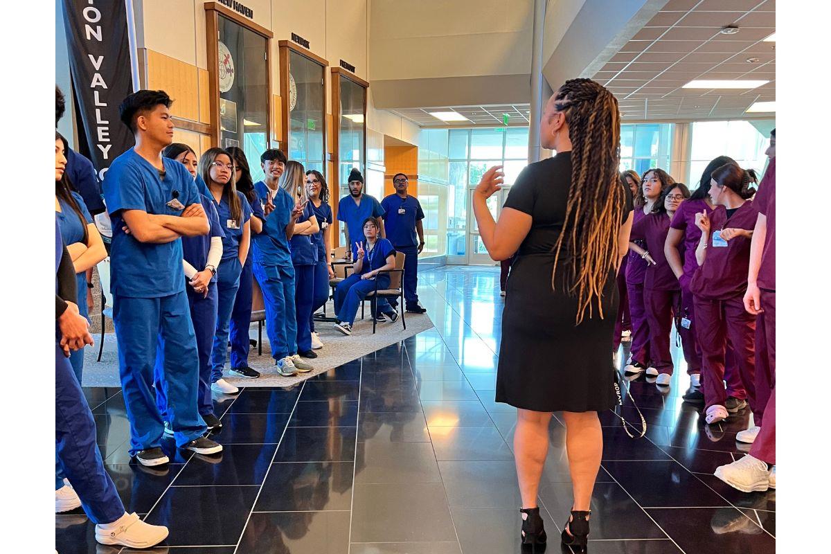Shannon Inspires CNA Graduates at Mission Valley ROP Technical School in Fremont, CA